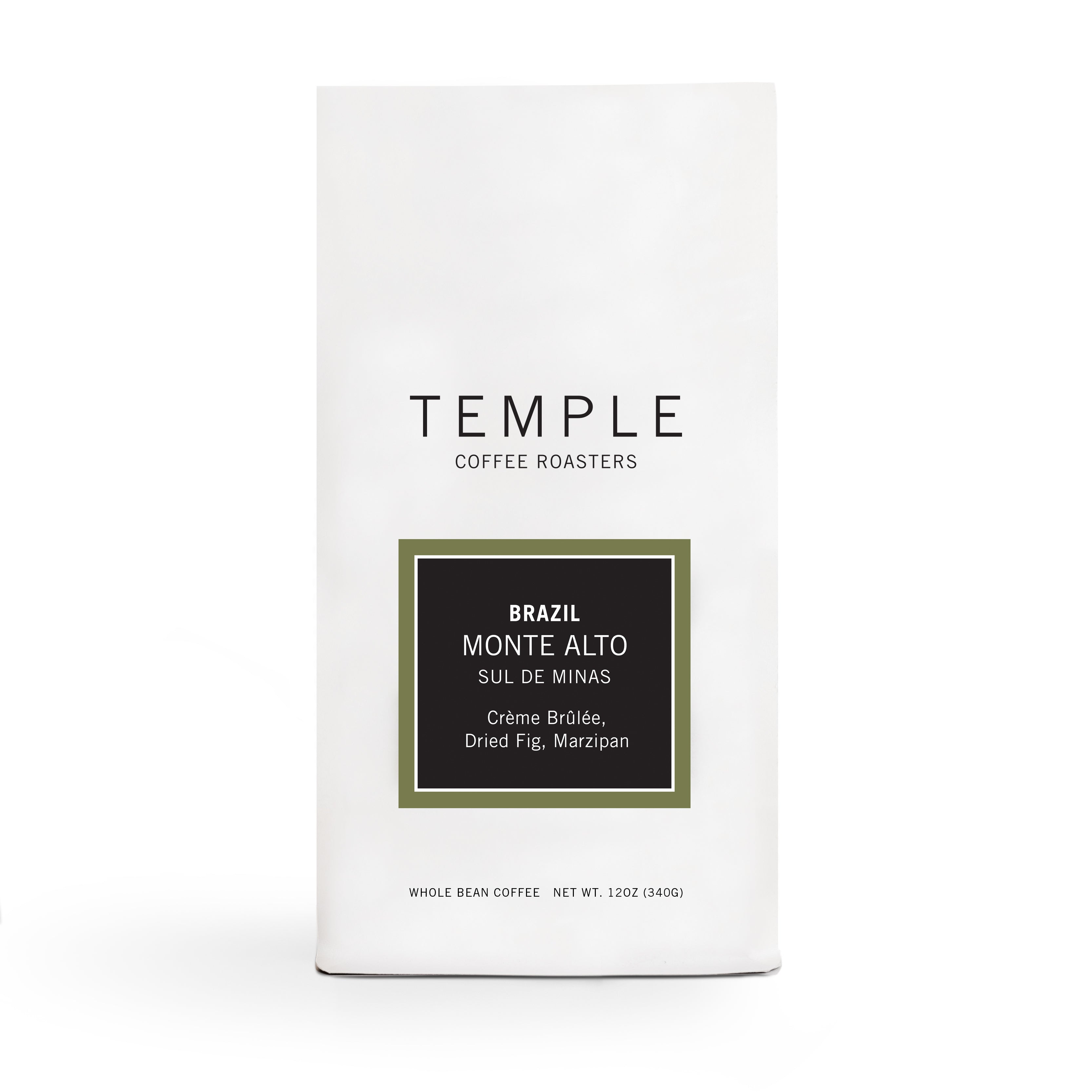 Bag of Brazil Monte Alto single origin espresso. 
