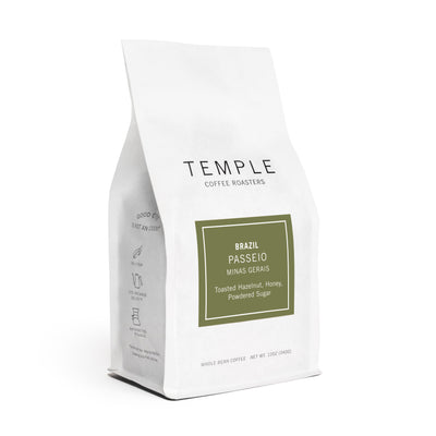 Bag of Brazil Passeio coffee. 