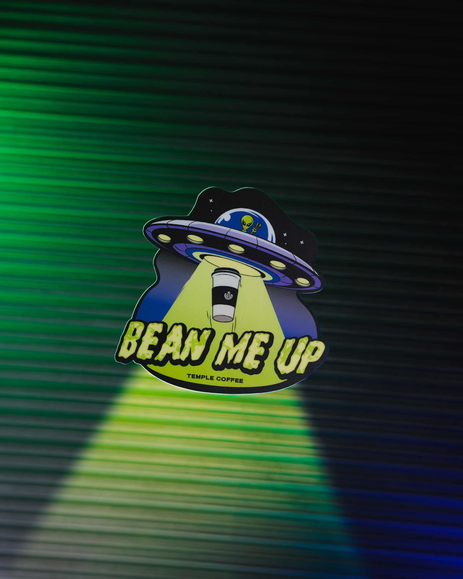 Bean Me Up Sticker