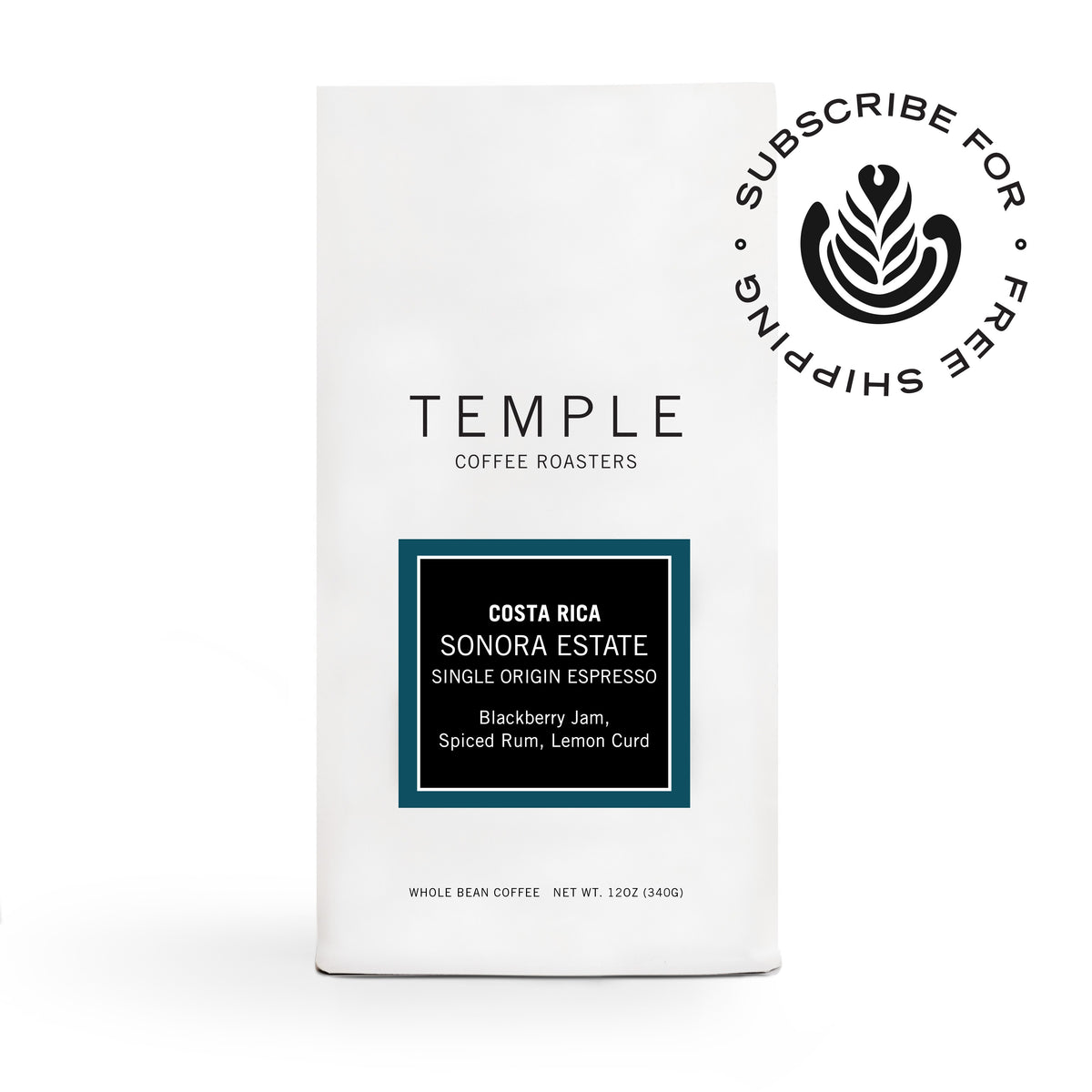 Bag of Costa Rica Single Origin Espresso coffee. 