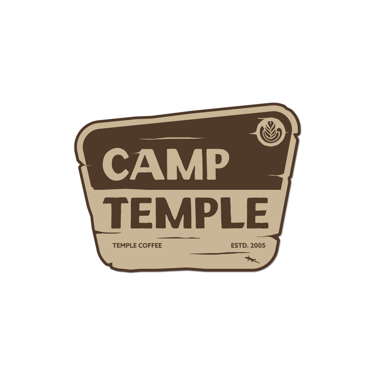 Camp Temple Sticker