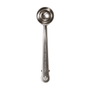 A stainless steel measuring scoop with a long handle, featuring the text 'TEMPLE COFFEE ROASTERS' and a logo engraved on the side, set against a plain white background.