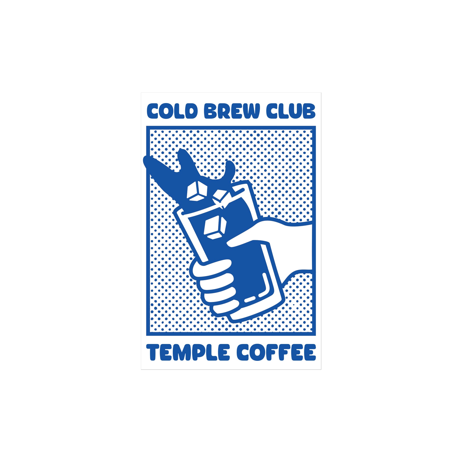 Cold Brew Club Sticker