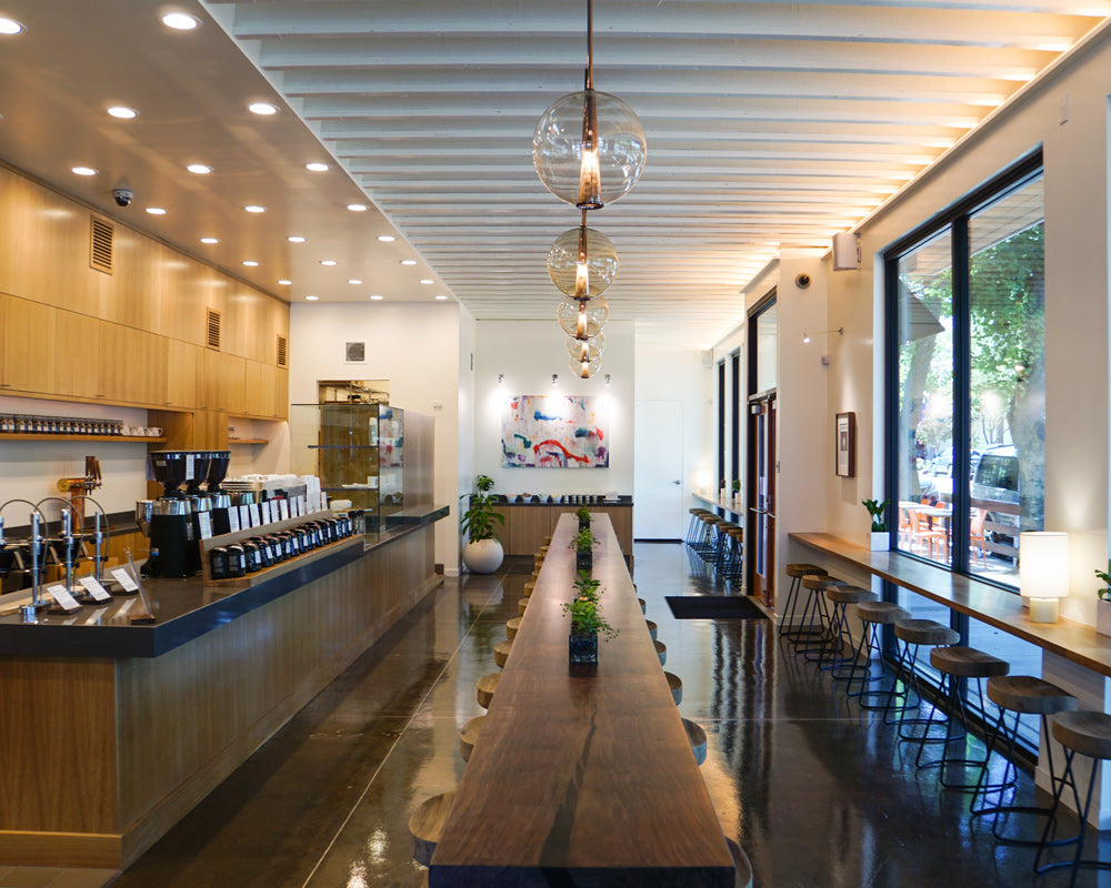 Inside the Davis Temple Coffee Cafe
