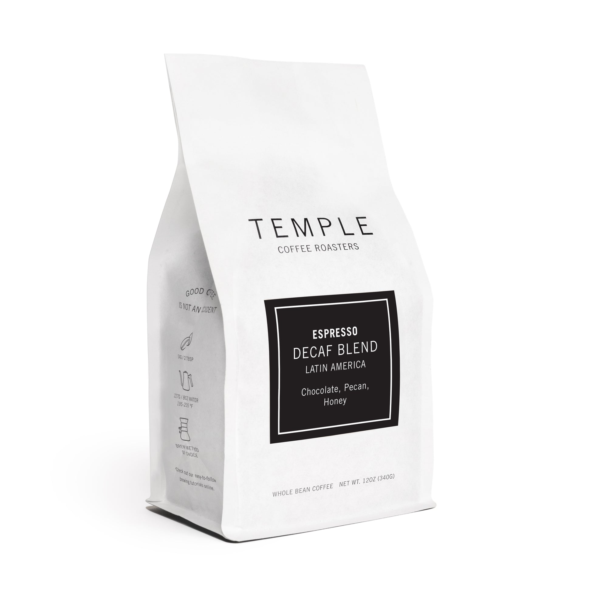 Bag of Decaf Blend coffee