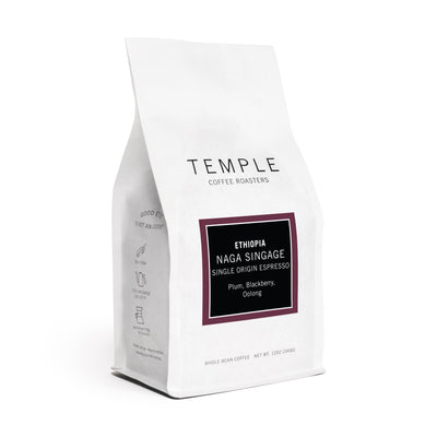 Bag of Ethiopia Naga Singage single origin espresso coffee