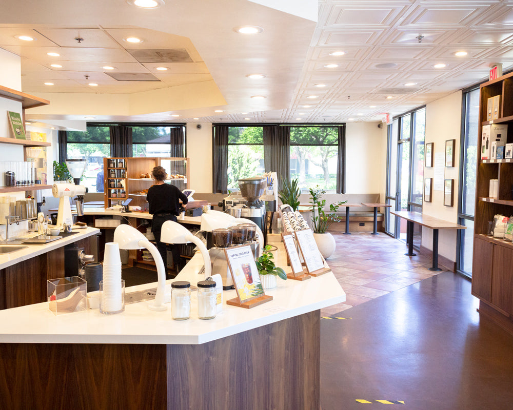 Inside the Arden Arcade Temple Coffee Cafe