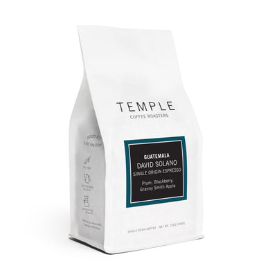 Bag of Guatemala David Solano single origin espresso. 