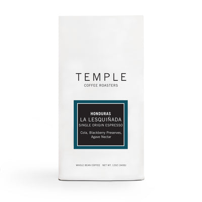 Bag of Honduras La Lesquinada single origin espresso. 