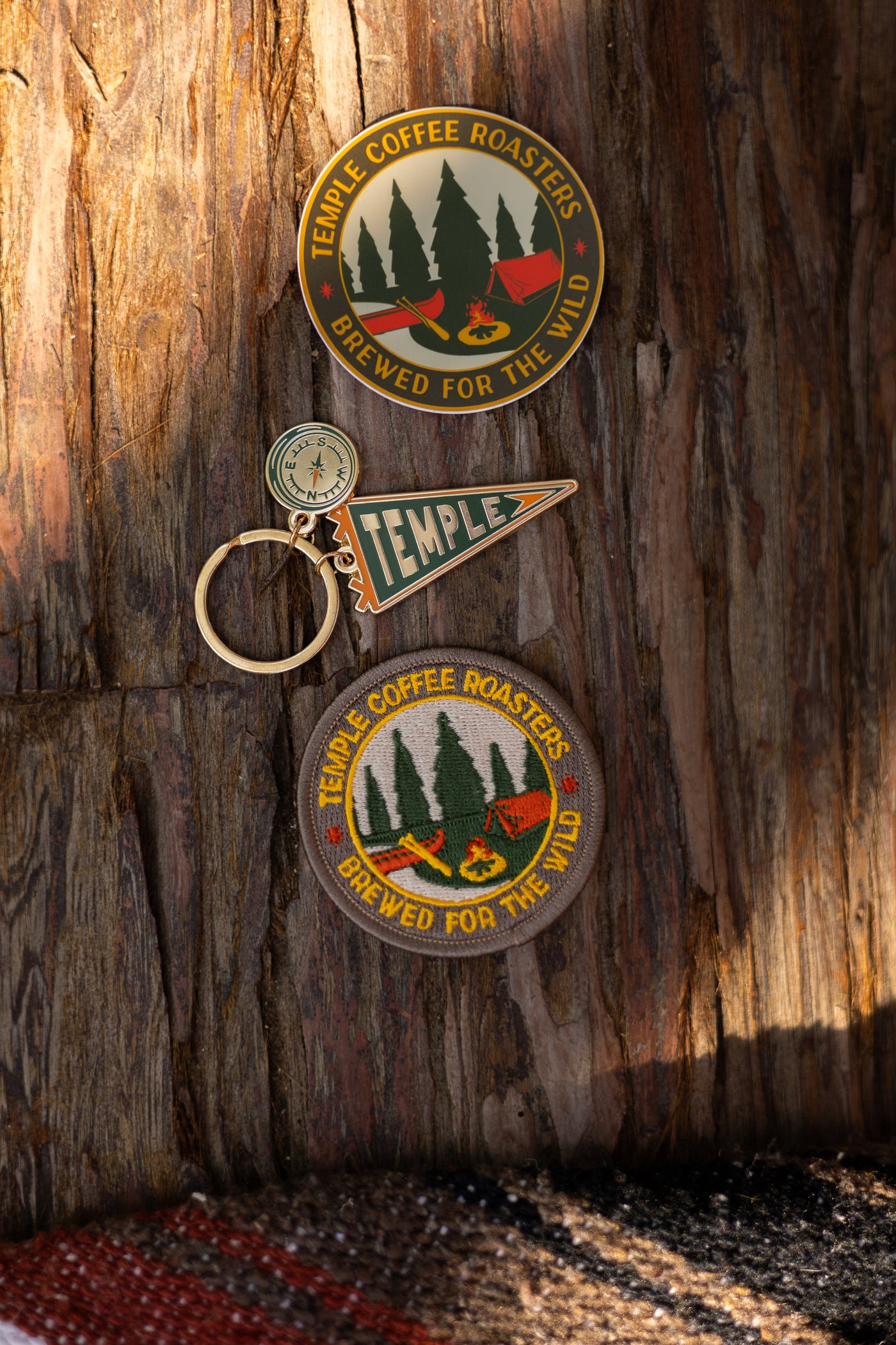 Camp Temple Keychain