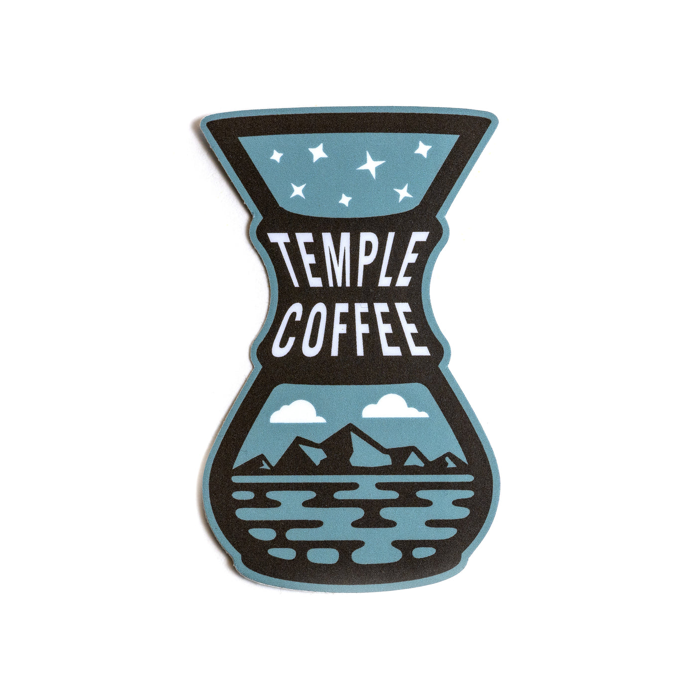 Pour Over Mountain Sticker