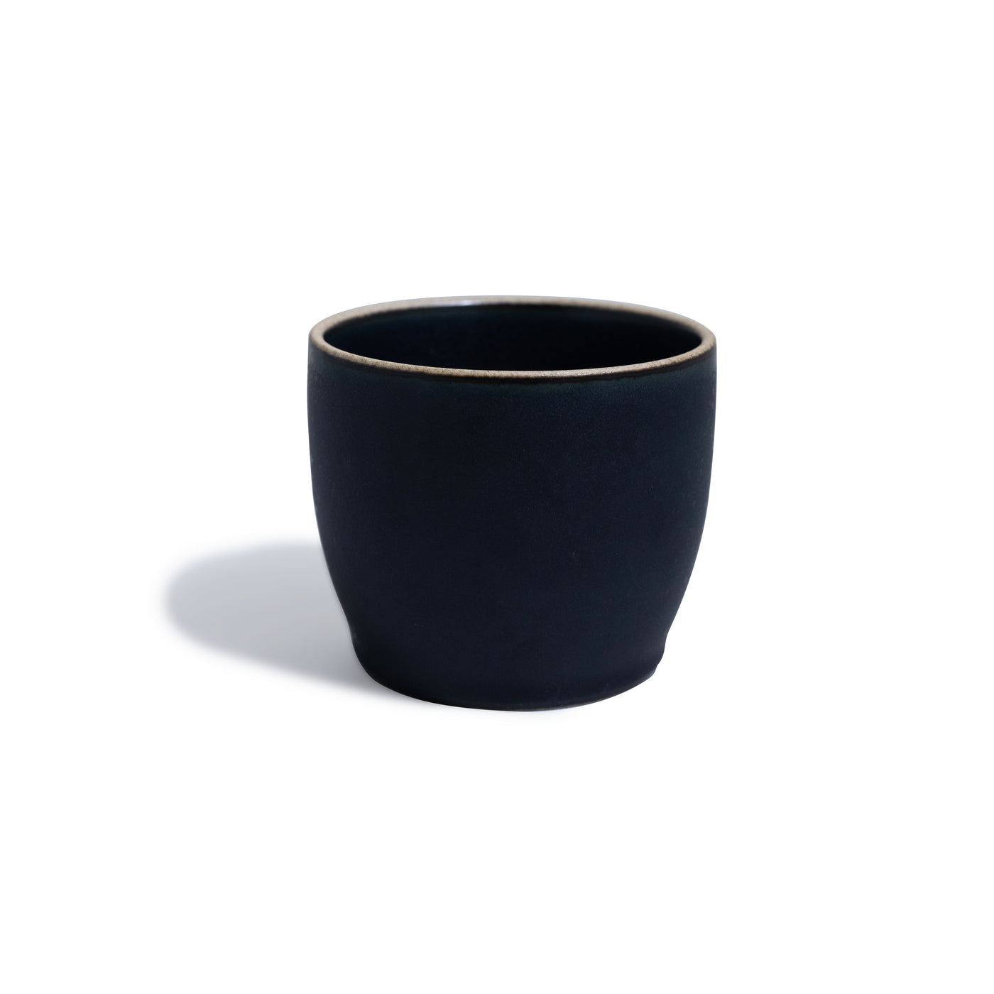 Nav blue porcelain mug.