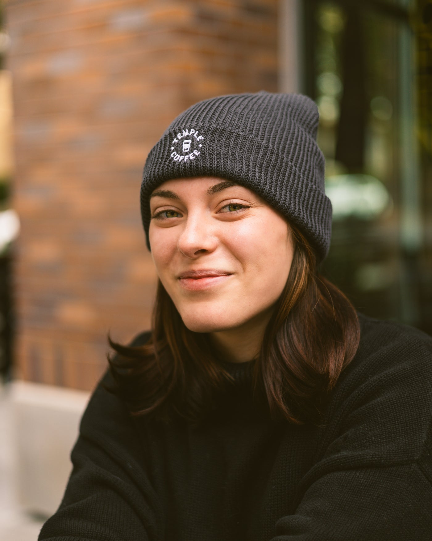 Temple To-Go Embroidered Beanie