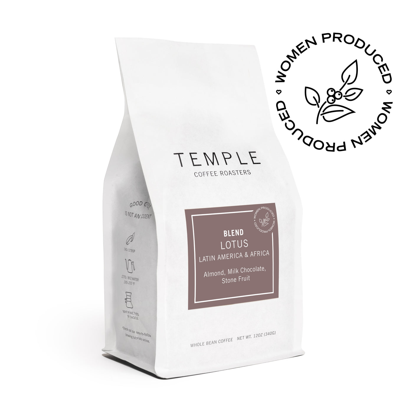 Bag of Lotus Blend Coffee with Women Produced Emblem