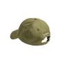 Green cap with 'Temple' branding on a white background