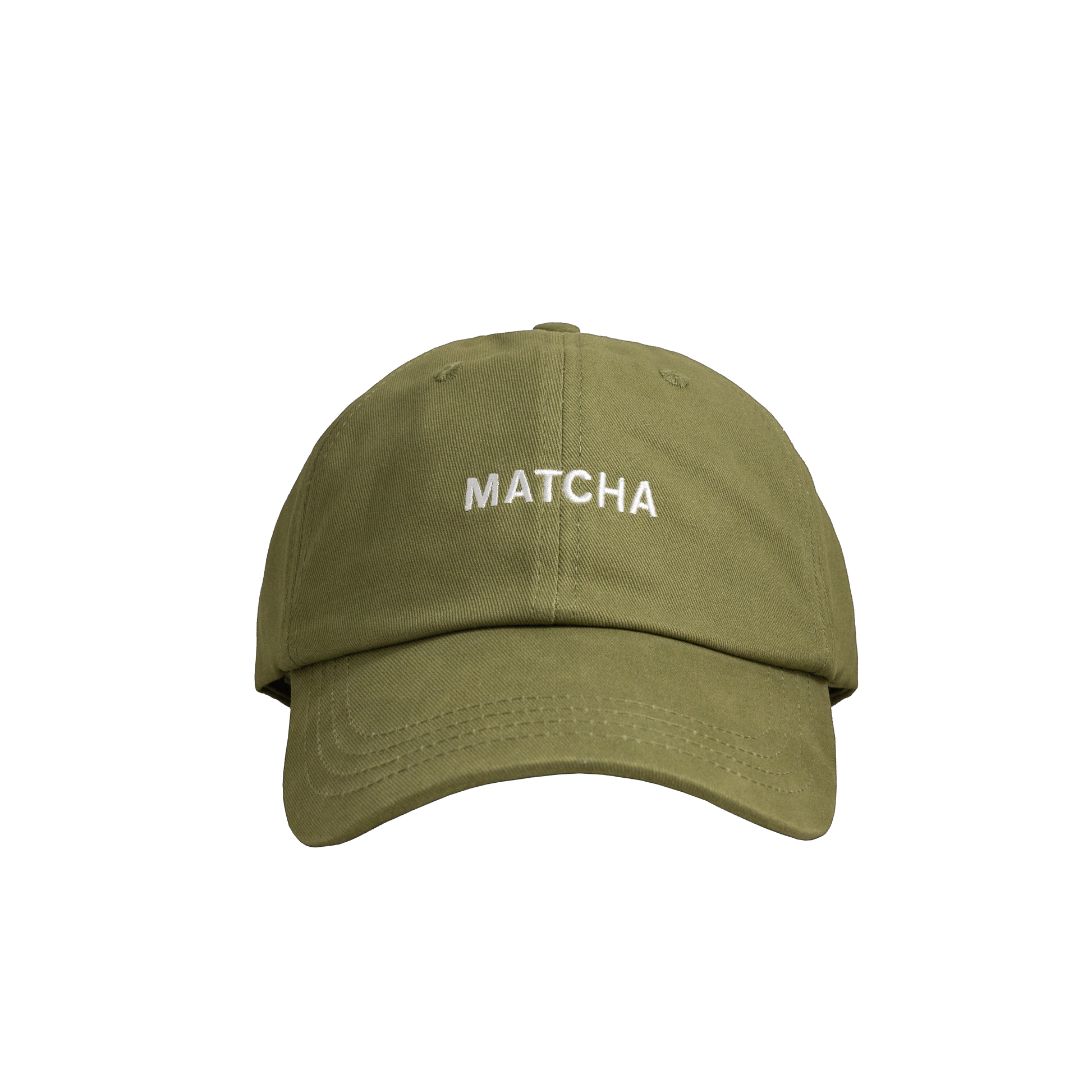 Green cap with 'MATCHA' text on a white background
