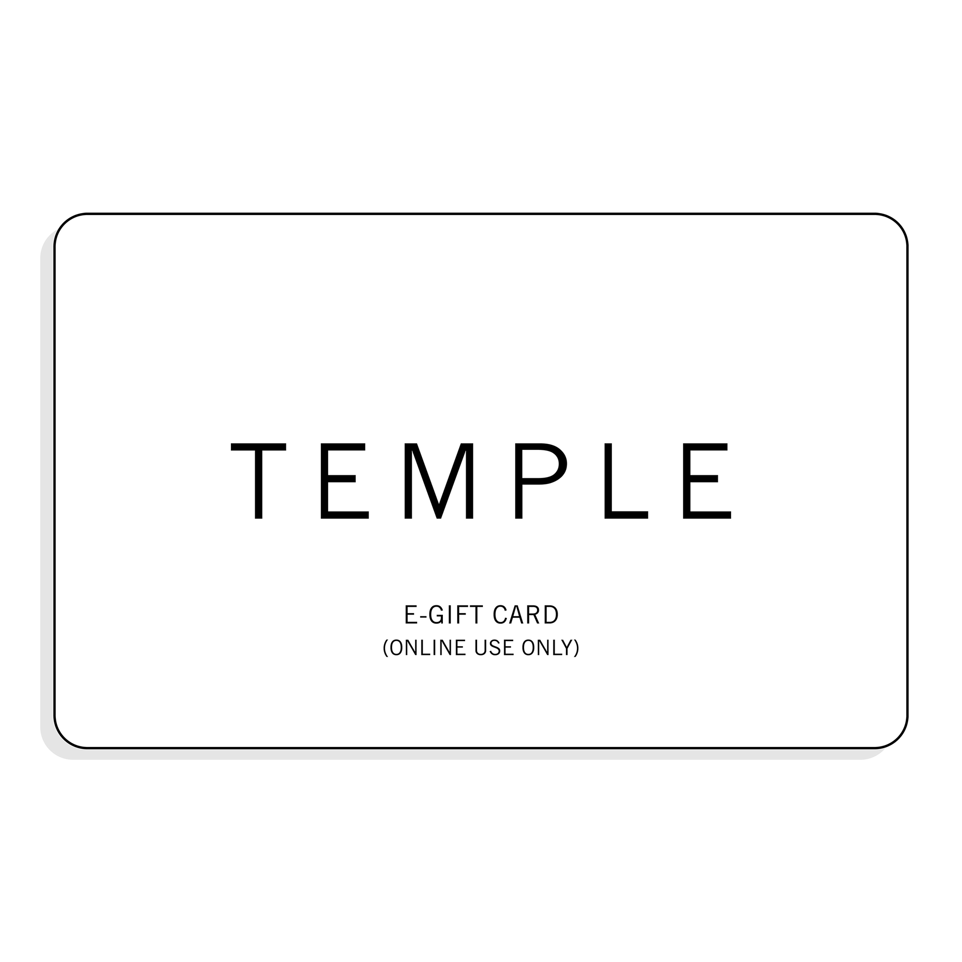 Temple e-Gift Card (For Online Purchases Only)